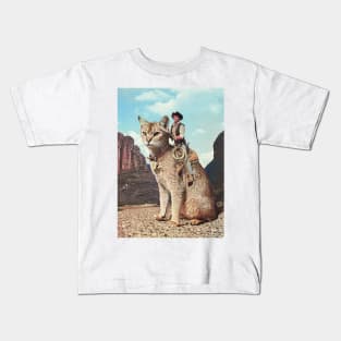 Cat Lone Ranger Kids T-Shirt